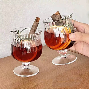 <span class=keywords><strong>Verre</strong></span> à whisky, brandy, <span class=keywords><strong>cognac</strong></span> et cocktail en <span class=keywords><strong>verre</strong></span> cannelé en forme de <span class=keywords><strong>tulipe</strong></span>, élégant et personnalisé, 7,44 oz, fait main - Product Image 3