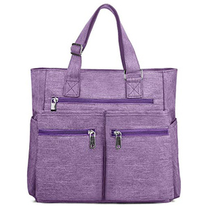 <span class=keywords><strong>Bolsa</strong></span> <span class=keywords><strong>de</strong></span> Lona Impermeable y Elegante, <span class=keywords><strong>de</strong></span> Gran Capacidad, con Múltiples Bolsillos, Bolso <span class=keywords><strong>de</strong></span> Hombro Casual para el <span class=keywords><strong>Trabajo</strong></span> Diario, para Laptop, para Maestros - Product Image 5