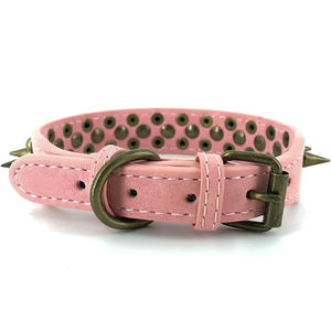 Collar Ajustable de Cuero con Tachuelas para Perros, Collar de Cuero PU con Remaches de Champiñones, Collar Duradero con Remaches para Cachorros - Product Image 6