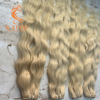 Extensions de cheveux humains blonds 613, double trame, style ondulé, vierges, non traités, qualité supérieure indienne, doux, brillants, personnalisables
