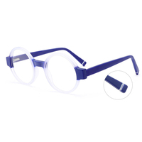 Montures de lunettes en acétate tendance Everglint en gros, patchwork de couleurs laminées pour femmes et hommes