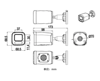 Module de caméra IP HI3516DV500 OS04A10 avec boîtier, caméra de surveillance IPC 4MP NIR