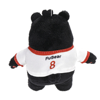 Peluche personnalisée Ours Noir avec maillot, Mascotte de marque, Poupée en peluche Ours avec logo brodé OEM ODM