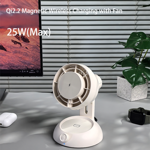 Caricatore Wireless Magnetico 25W PD 2A, Stazione di Ricarica Rapida 3 in 1 con Ventola di Raffreddamento, Dock Pieghevole per iPhone e Watch - Product Image 6