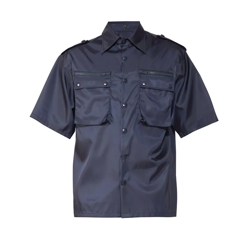 OEM Men Custom Cotton Multi vintage silhouettes Logo-plaque patch-pocket Shirt