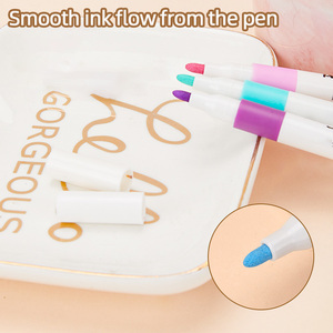 Caja portátil rotulador de una sola cabeza varilla redonda rotulador acrílico conjunto pintura arte DIY creativo acuarela pintura cepillo - Product Image 3