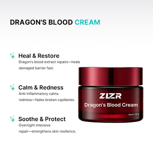Crema Hidratante para el Cuidado de la Piel, Reduce las Líneas Finas, Blanqueadora, con Vitamina C, Colágeno, Hierbas y Sangre de Dragón, Antiarrugas para Todo Tipo de Piel - Product Image 2