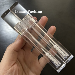 ISMAN - Tubo de Rímel Cuadrado Transparente de 5 ml al por Mayor, Envase de Delineador de Ojos de Cristal, Aplicador de Brocha de Silicona, Botella Vacía con Logotipo Personalizado - Product Image 5