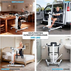 Sillón Reclinable Eléctrico Plegable con Función de Elevación y Asistencia para Levantarse, Capacidad de 150 kg, Acabado con Recubrimiento en Polvo, para Personas Mayores y Uso Médico Doméstico - Product Image 5