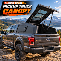 Capote de pick-up inclinée en acier au manganèse avec fenêtre latérale pour les aventures tout-terrain et en plein air