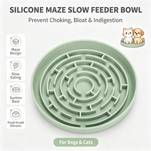 Alas Licking Anjing Silikon Ramah Lingkungan Terlaris dengan Suction Cup, Mangkuk Makan Lambat & Alas Licking Anti-Tersedak untuk Penggunaan Luar Ruangan - Product Image 5