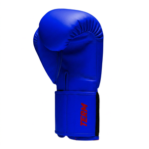 Gants de boxe Blue Fly sur mesure en cuir véritable, gants de combat pour la salle de sport, sangle de poignet réglable, gants de sparring - Product Image 2