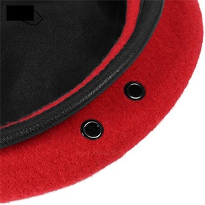 Robuste universel hommes femmes unisexe respirant pure laine <span class=keywords><strong>béret</strong></span> assaut casquettes noir escadrons de la mort Camp d'entraînement Olive chapeau <span class=keywords><strong>béret</strong></span> - Product Image 6