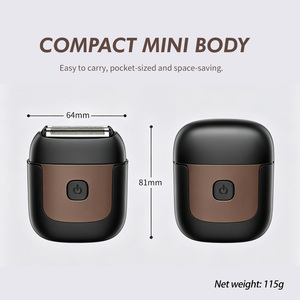 PRITECH Portable Pocket Foil Shaver for Men Magnetic Cutter Head IPX6 Waterproof Mini Travel Shaving Machine Advanced Triple Bla - Product Image 3