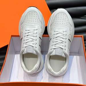 Nuevos zapatos deportivos informales de cuero transpirable para hombres, zapatos de lujo ligeros para mejorar la altura - Product Image 5