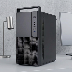 เคสคอมพิวเตอร์ <span class=keywords><strong>Antec</strong></span> Pyramid Mid Tower สำหรับ PC แบบ Matx พร้อมพัดลม เคสคอมพิวเตอร์ตั้งโต๊ะที่รองรับเมนบอร์ด ATX ทำจากโลหะแผ่น - Product Image 3