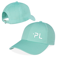 Gorras deportivas perforadas con agujeros cortados con láser de calidad, gorra de béisbol transpirable de rendimiento, gorra de papá para Golf, correr, pescar