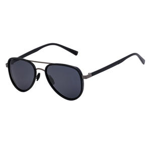 Lunettes de soleil aviateur My-8040 pour hommes, monture noire, verres TAC, protection UV400, pare-soleil classe 2, polarisées, style conduite - Product Image 2