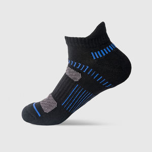Vente en gros d'usine Chaussettes de sport en coton de qualité pour hommes Chaussettes d'absorption de la sueur imprimées avec logo personnalisé Chaussettes d'absorption des chocs imprimées pour jeunes - Product Image 6