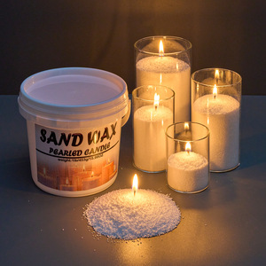 1lb Bucket Granular Sand Wax Handmade Scented <b>Candles</b> for Indoor Decoration & Creative Wedding Party Favors - Product Image 1