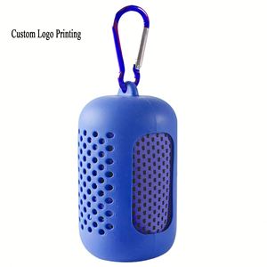 OEM Custom Logo Quick Dry Ice Towel, Personalized Sports Fitness Cooling <b>Wrap</b>, Corporate Promotional Gift - Product Image 3