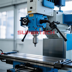 Fresadora de torreta <span class=keywords><strong>Supertech</strong></span> X6323 Alimentación eléctrica de 3 ejes Accionamiento de engranaje de precisión Molino Horizontal Vertical Siemens - Product Image 2