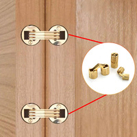 Charnière dissimulée en laiton, moderne, durable, antirouille, cylindrique, à ouverture à 180°, épaisseur 3,5 mm, pour bijoux en bois