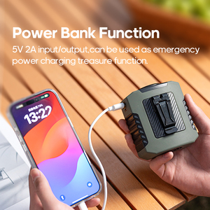 Venta al por mayor al aire libre 8000mAh ventilador portátil sin aspas manos libres personal circulador de aire Mini colgante cintura Clip ventilador con Banco de energía - Product Image 5