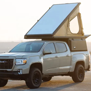 Auvent de camionnette en aluminium, toit rigide, tente triangulaire, coque rigide, imperméable, isolé pour les aventures de camping en quatre saisons - Product Image 5