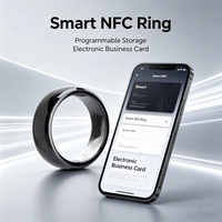 Bague de paiement NFC HCL à design personnalisé avec puce NTAG216 13,56 MHz programmable et étanche, intelligente et high-tech