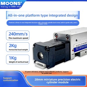 Module de glissière cylindrique miniature MOONS 28 à circuit fermé 40 mm, haute vitesse, efficacité IE1, MEA28 Chine - Product Image 3