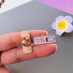 Spilla in metallo smaltato fai da te con indicatore di umore scorrevole, spilla a livello di energia, distintivo creativo con espressione variabile <span class=keywords><strong>per</strong></span> zaino e <span class=keywords><strong>giacca</strong></span> - Product Image 4