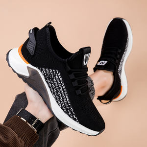 <b>Men's</b> Casual Sports <b>Shoes</b> with 8cm Flat <b>Heel</b> & Round-Toe Mesh Fabric Height Increasing Invisible Front Laces - Product Image 5