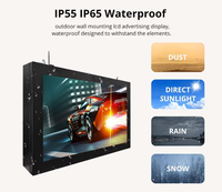Pantalla LCD para Exteriores de 32, 43 y 55 Pulgadas, Impermeable IP65, Soporte de Pared para TV, Señalización Digital, Publicidad