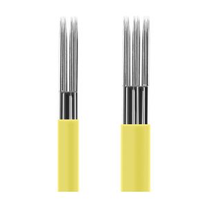 Lames de microblading rondes de 0,35 mm, aiguilles jetables pour tatouage des sourcils, kit de formation pour maquillage semi-permanent - Product Image 1