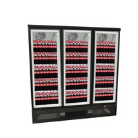 Congélateur vertical à porte vitrée pour supermarché, réfrigérateur à porte vitrée, équipement de réfrigération, réfrigérateur de présentation commercial