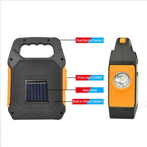 Linterna <span class=keywords><strong>Solar</strong></span> portátil para acampar, <span class=keywords><strong>LED</strong></span>, USB, batería de litio recargable, IP65, resistente al agua, foco fuerte, largo alcance, larga duración - Product Image 4
