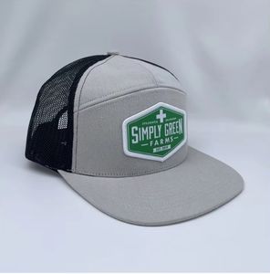 Logotipo personalizado 7 Panel bordado Snapback Cap bordado diseñado barato Hip Hop Hat - Product Image 6