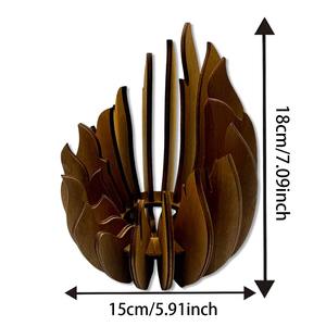 Portacandele <span class=keywords><strong>in</strong></span> <span class=keywords><strong>Legno</strong></span> Artistico Personalizzabile, Nuovo Ornamento Decorativo <span class=keywords><strong>Fai</strong></span>-<span class=keywords><strong>da</strong></span>-<span class=keywords><strong>Te</strong></span> per Candele - Product Image 3