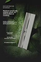 Porte d'entrée moderne en bois Design ovale insonorisé avec peinture mélamine pour hôtels Prix départ usine