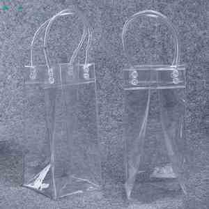 Sac en PVC élégant et luxueux, sac en plastique holographique à fermeture éclair pour vêtements/sac de maquillage holographique avec fermeture éclair en métal - Product Image 4