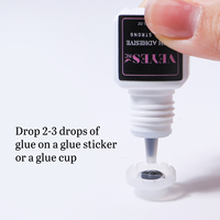 Colle pour extensions de cils VEYES, personnalisée, hypoallergénique, résistante à l'eau, séchage rapide, longue durée, colle liquide sensible, flacon de colle pour cils