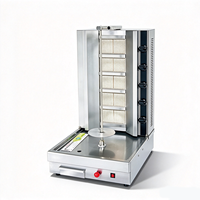 Machine à griller le doner/kebab/shawarma au gaz automatique en acier inoxydable pour comptoir