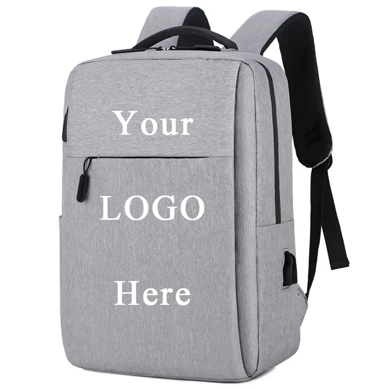 Customize backpack nylon work laptop bag wholesale business men school bag women travel casual backpack printing Logo