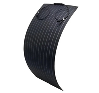 Panneau solaire flexible monocristallin en silicium haute efficacité Alecter 100W, 22% imperméable, durable, 12V ISO pour le modèle APH-P23