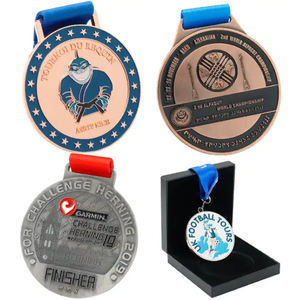 Factory Custom Sport medaille geprägt Logo Marathon lauf Geschenk Medaillon Trophäen und Metall medaillen - Product Image 3