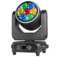 Mini projecteur de scène motorisé 7x40W Zoom Bee Eye avec LED Quad Chip, effets de bande, large angle de faisceau, contrôle DMX, son et automatique