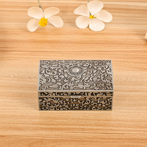 <b>Dropshipping</b> Shopify Vintage Jewelry Storage Box Metal Ring Earring Necklace Case Lighter Holder Organizer - Product Image 6