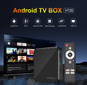 Boîtier TV Android 14 Mortal H728 Allwinner H728 Octa Core 4 Go + 64 Go 8K WiFi 6 Lecteur multimédia de streaming IPTV OTT avec commande vocale - Product Image 2