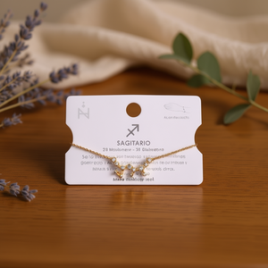 Bracciale Sagittario in Acciaio Inossidabile con Diamanti, Gioiello Costellazione, Regalo Unisex, Bracciale Classico a Catena - Product Image 3